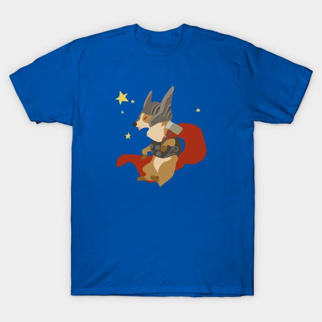 Thorgi, The Corgi God Of Thunder T-Shirt by EricHoRaw